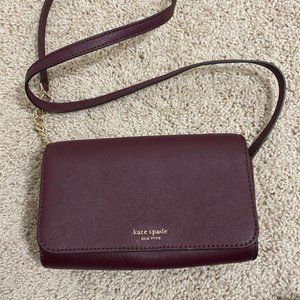 Katespade  Burgundy Crossbody Bag
